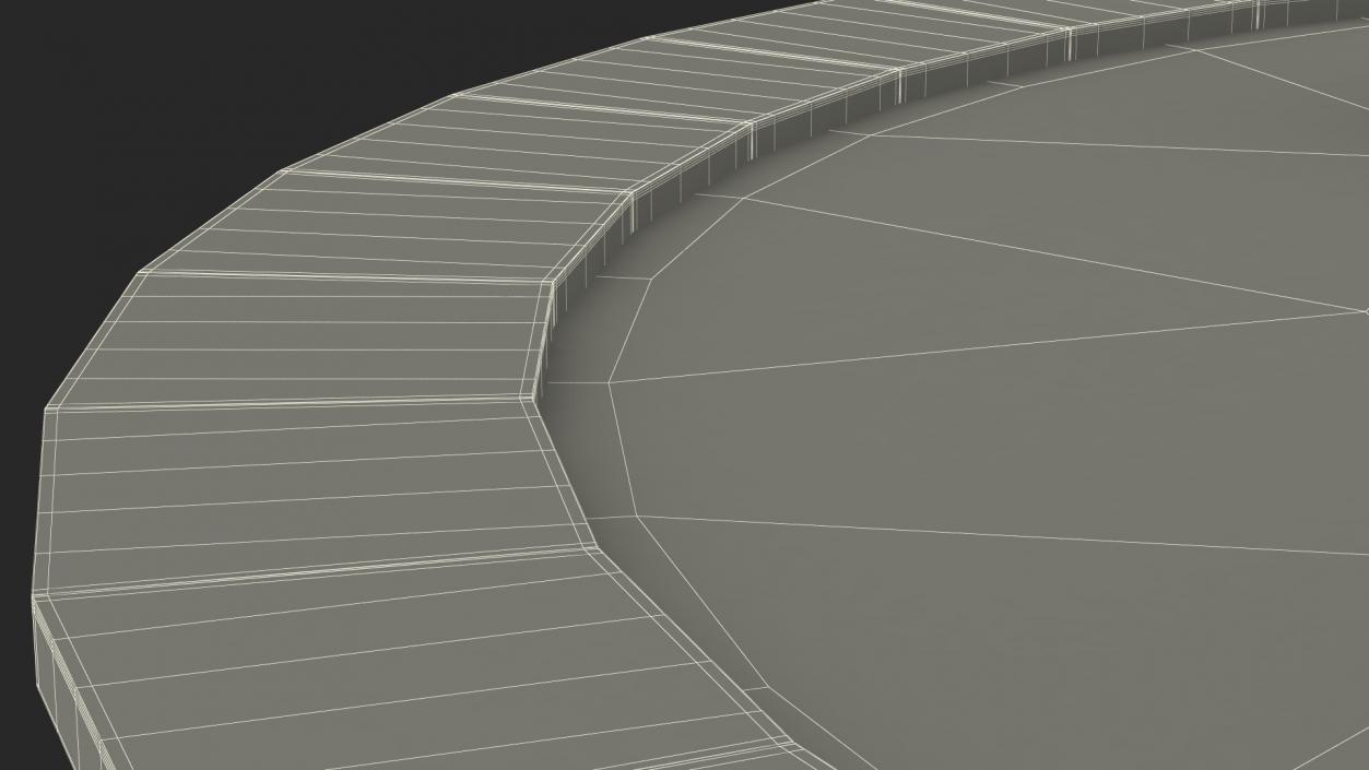 3D Sawdust Child Playground with Spring Swings model