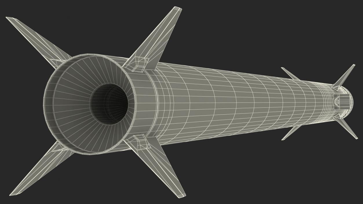 3D Interceptor Rocket model