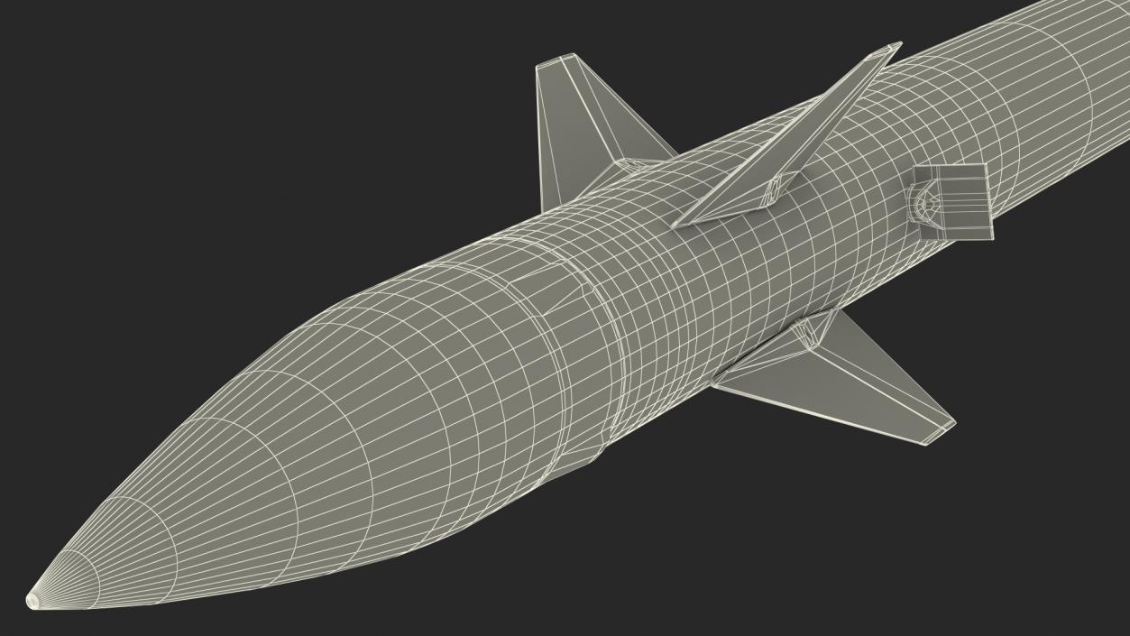 3D Interceptor Rocket model