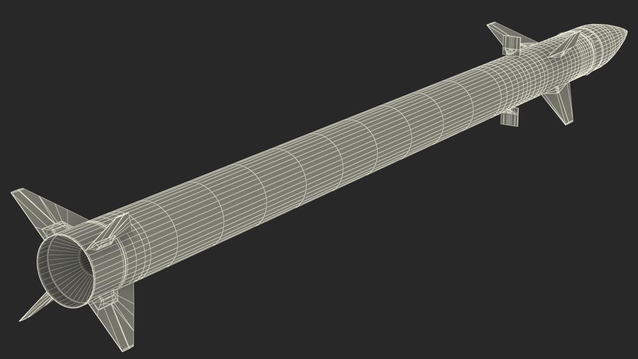 3D Interceptor Rocket model