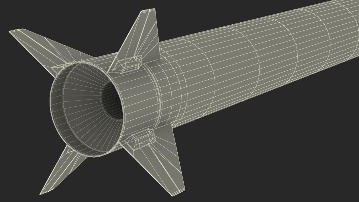 3D Interceptor Rocket model