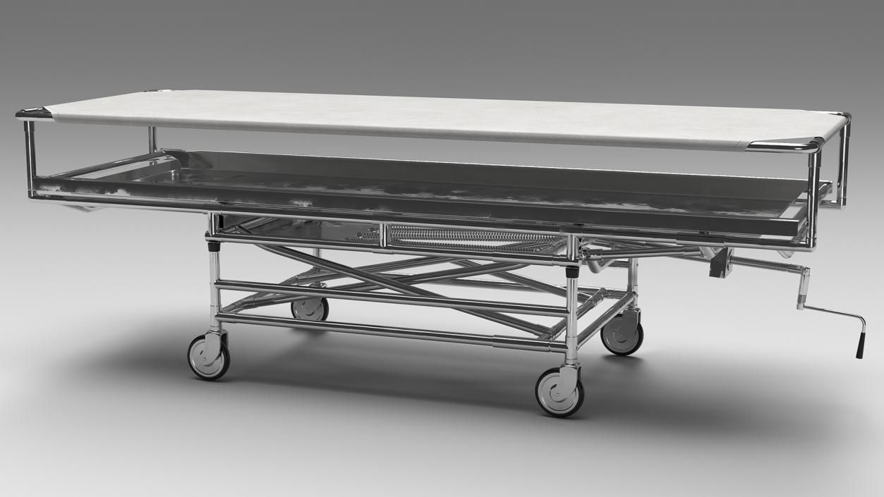 3D Covered Cadaver Carrier model