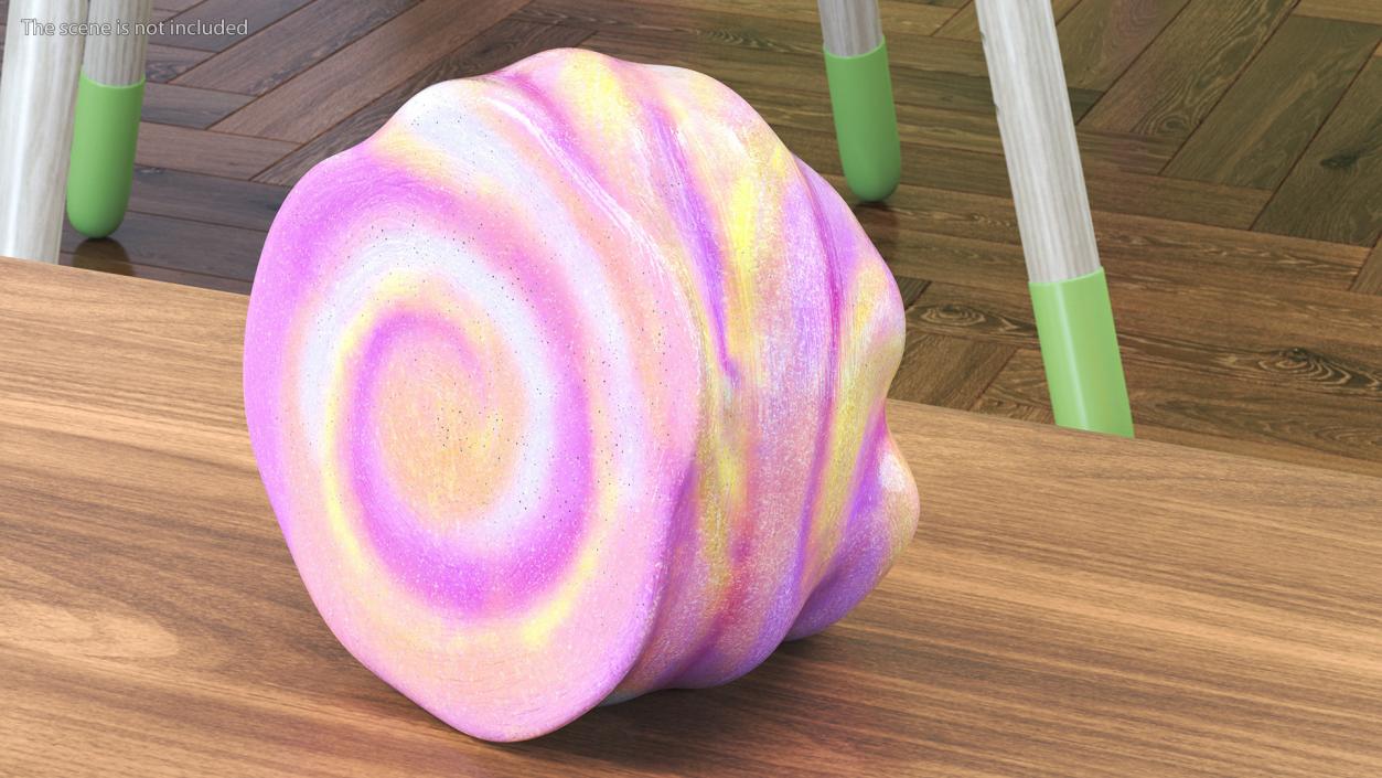 Pink Yellow Toy Slimes 3D