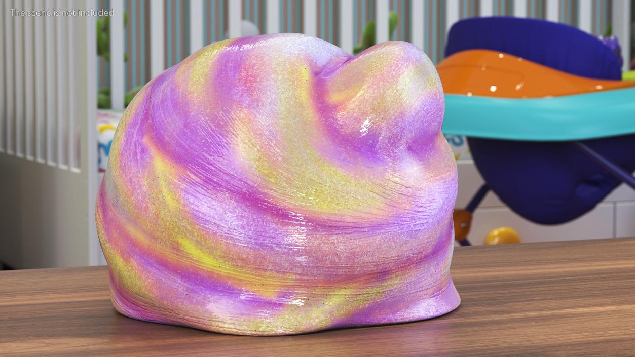 Pink Yellow Toy Slimes 3D