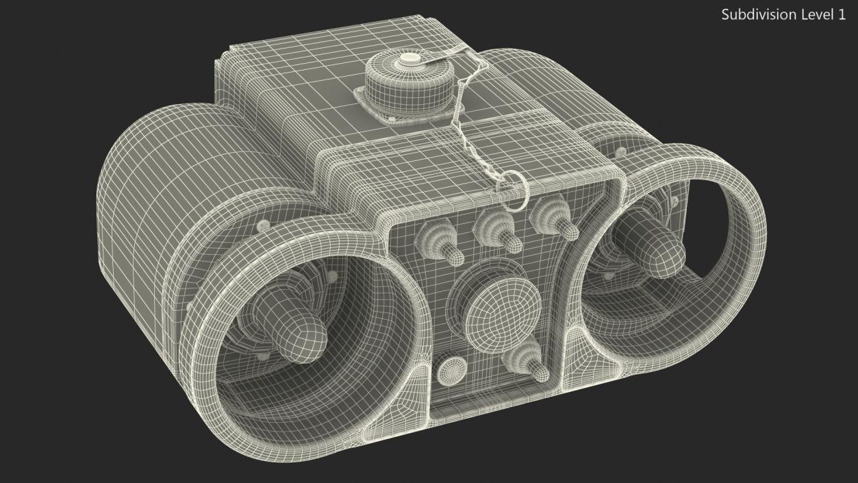 3D Remote Control Trench Roller model