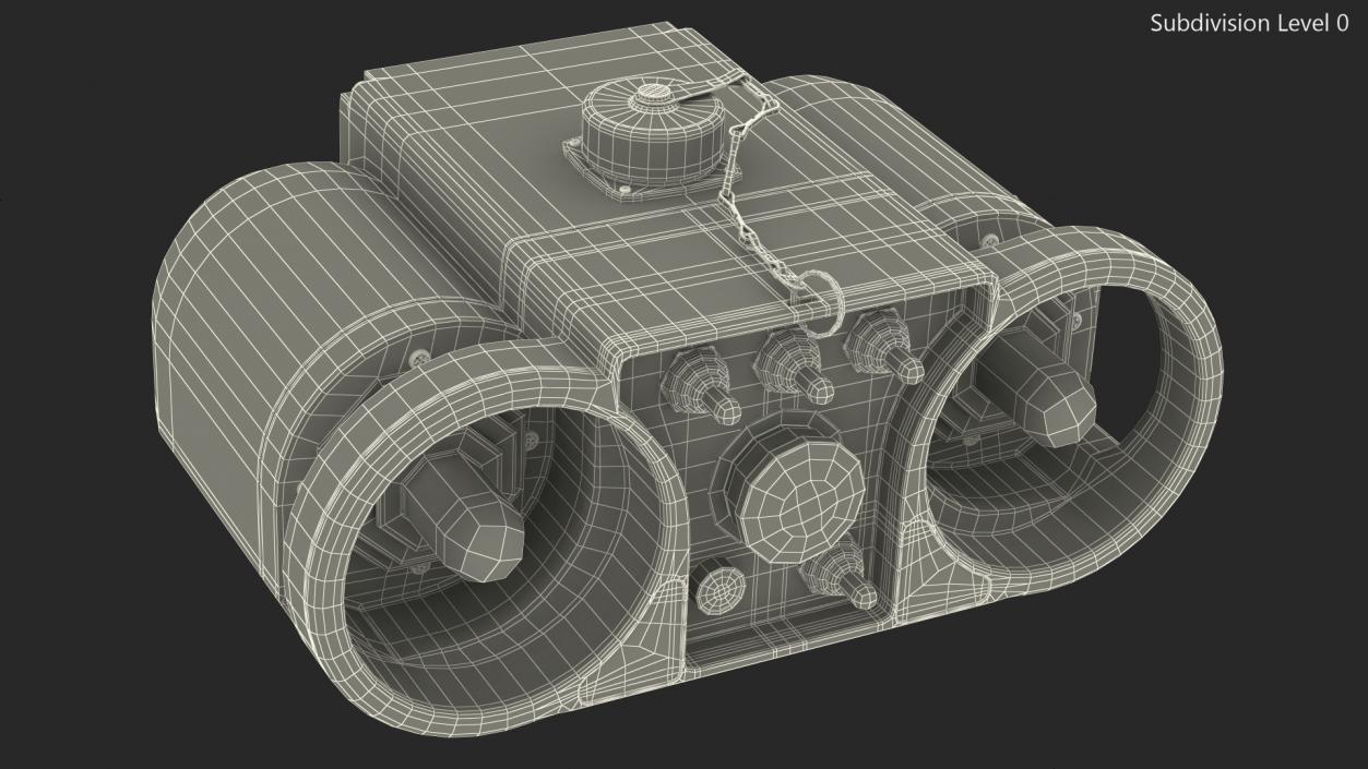 3D Remote Control Trench Roller model