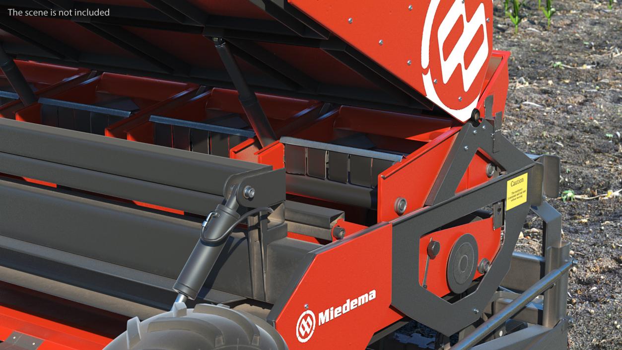 Miedema Structural 4000 Potato Planter Red Used 3D