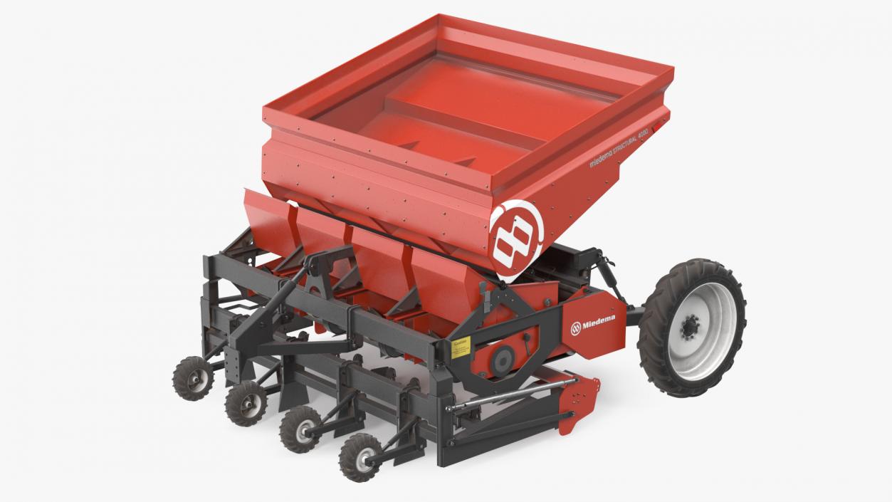 Miedema Structural 4000 Potato Planter Red Used 3D