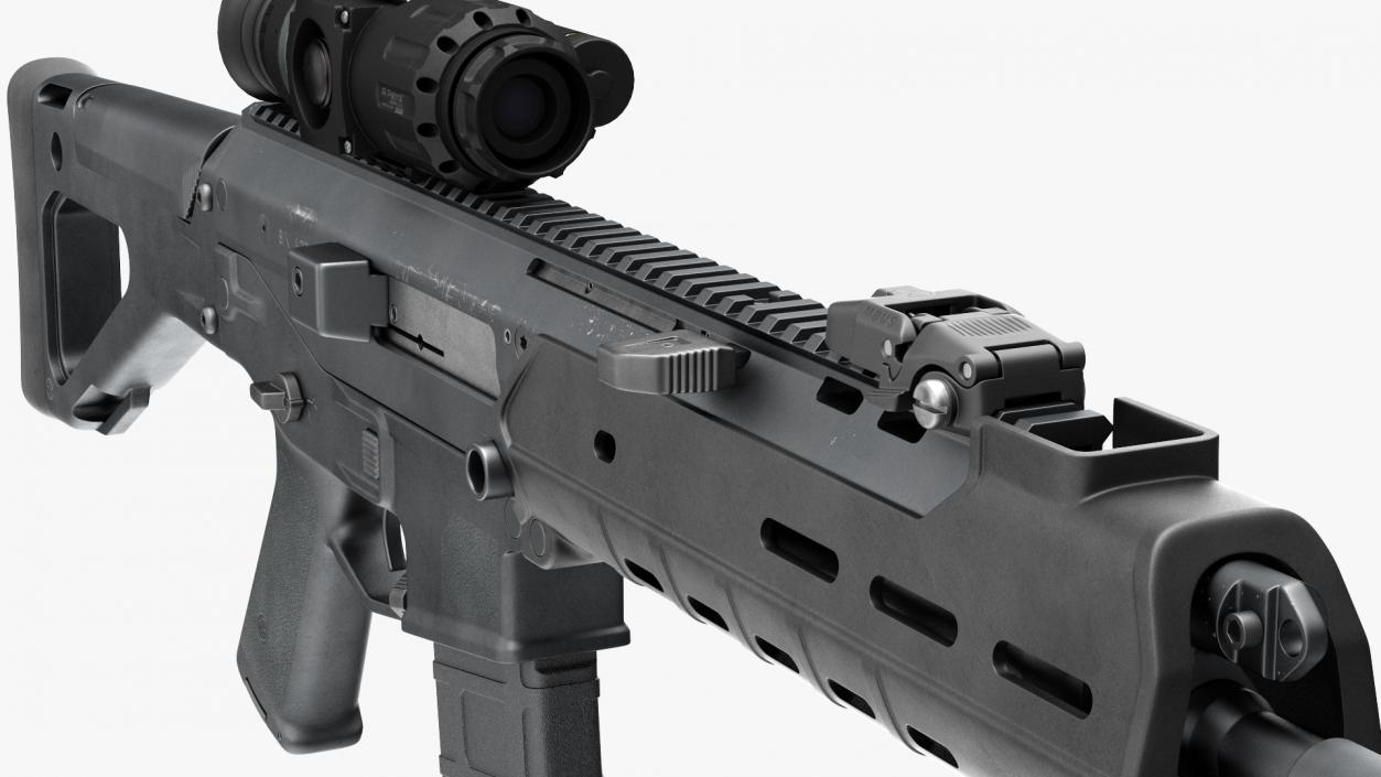 3D model Bushmaster ACR with Thermal Scope Trijicon Patrol M300W