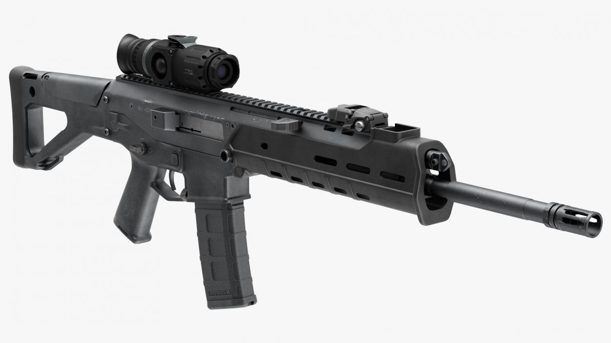 3D model Bushmaster ACR with Thermal Scope Trijicon Patrol M300W