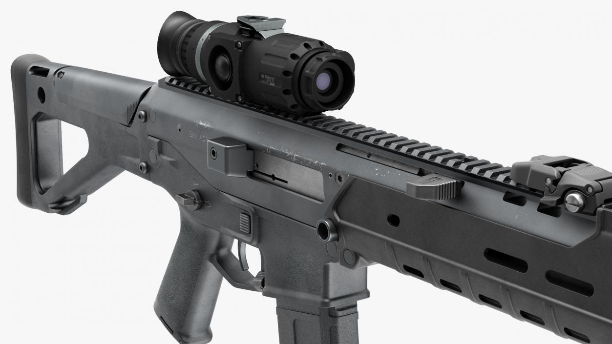 3D model Bushmaster ACR with Thermal Scope Trijicon Patrol M300W