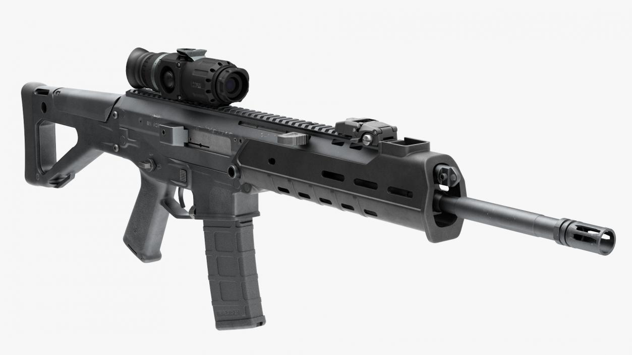 3D model Bushmaster ACR with Thermal Scope Trijicon Patrol M300W