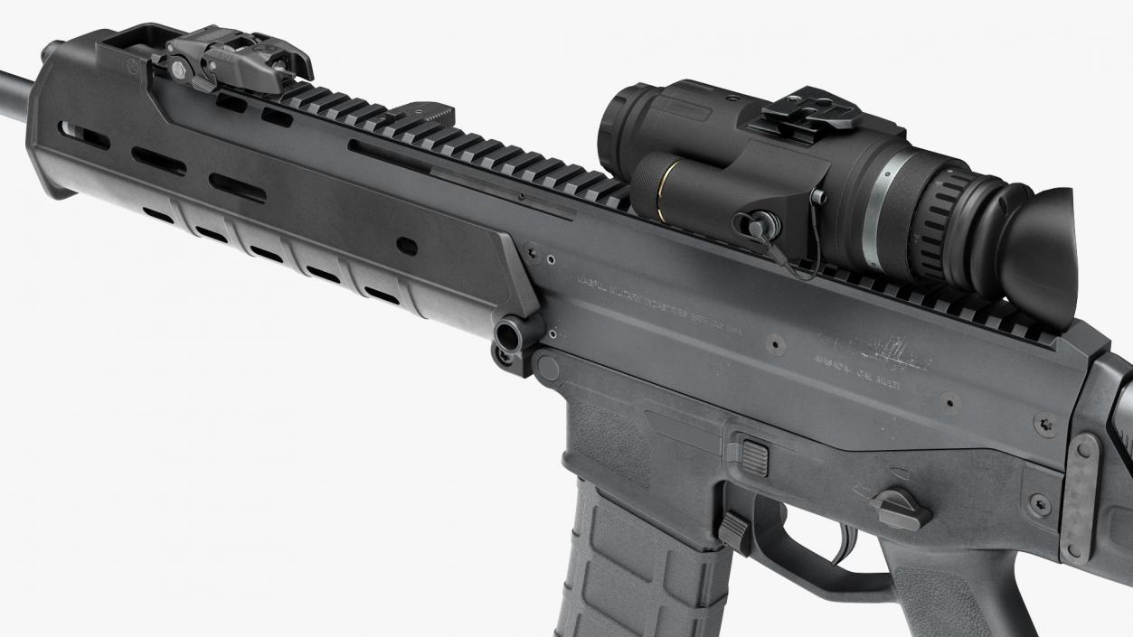 3D model Bushmaster ACR with Thermal Scope Trijicon Patrol M300W