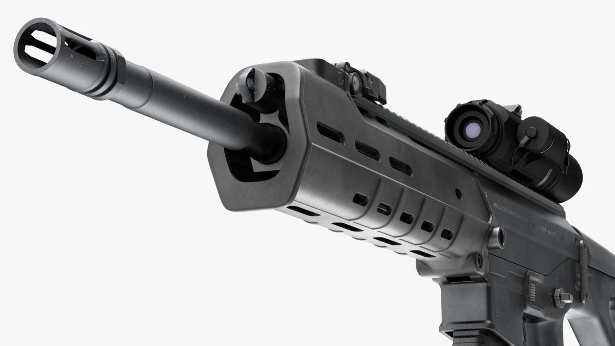 3D model Bushmaster ACR with Thermal Scope Trijicon Patrol M300W