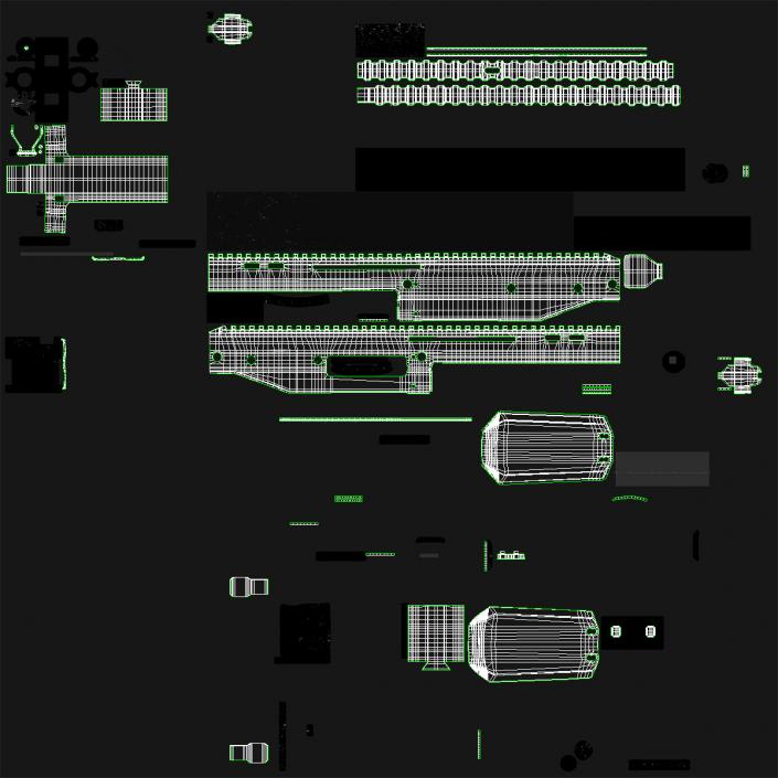 3D model Bushmaster ACR with Thermal Scope Trijicon Patrol M300W