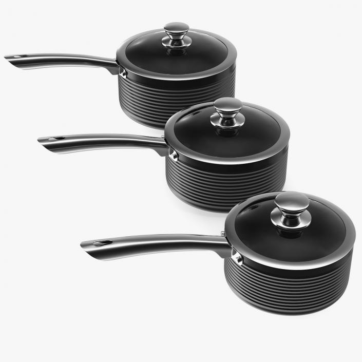 3D model Saucepan Set Generic