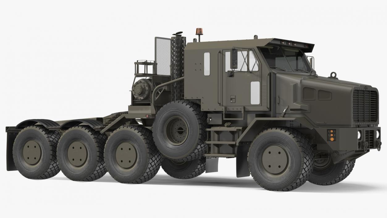 3D Tank Transporter for Military Rigged