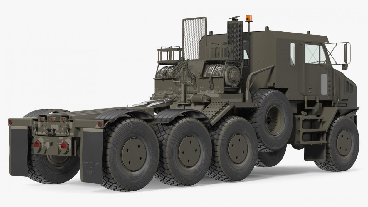 3D Tank Transporter for Military Rigged