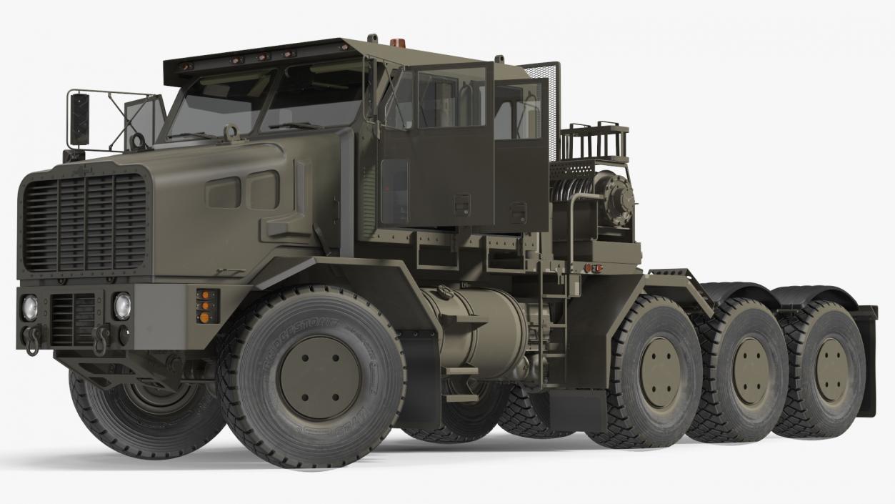 3D Tank Transporter for Military Rigged