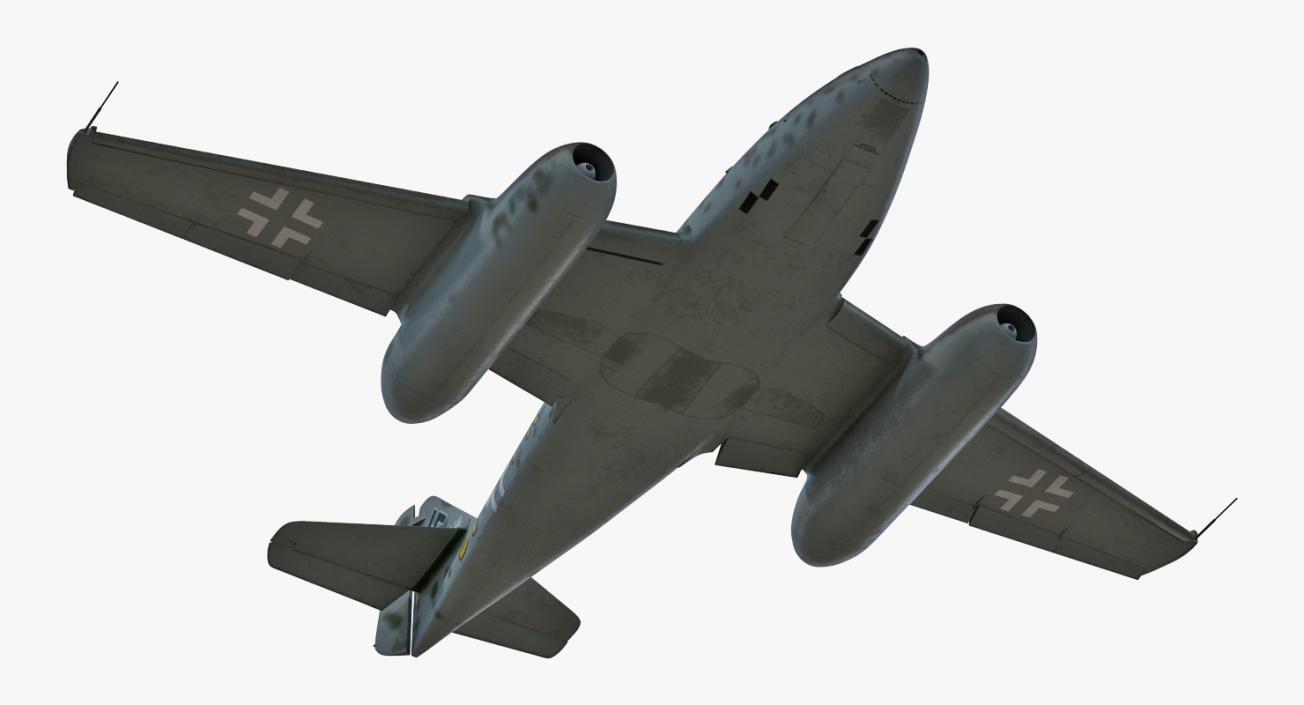 3D Fighter Aircraft Messerschmitt Me 262 Schwalbe Rigged model