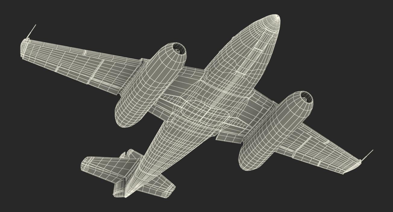 3D Fighter Aircraft Messerschmitt Me 262 Schwalbe Rigged model