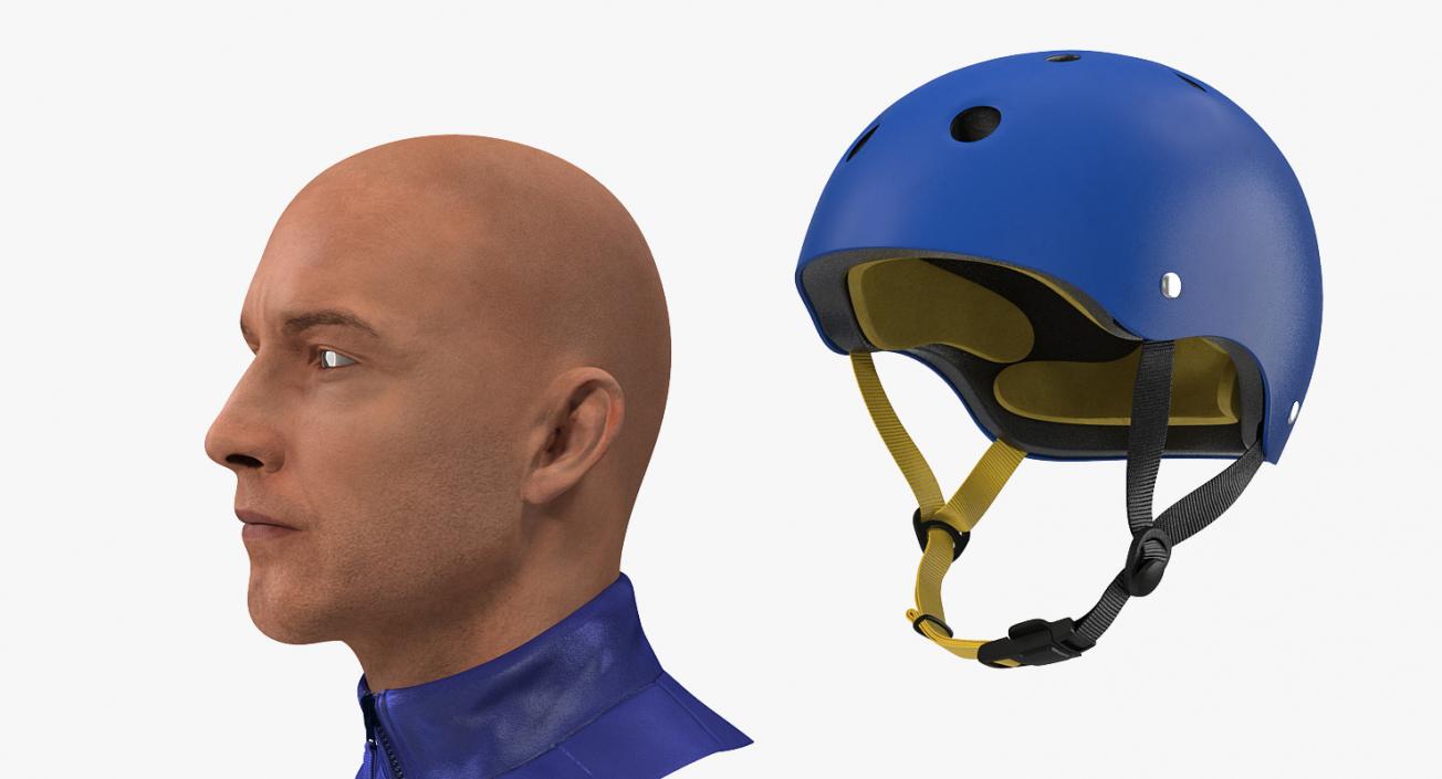 3D model Skate Helmet on Head