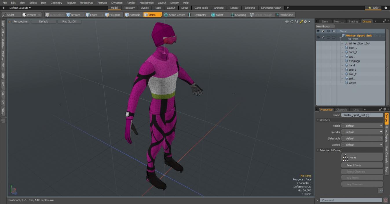 Winter Sport Suit 2 3D model