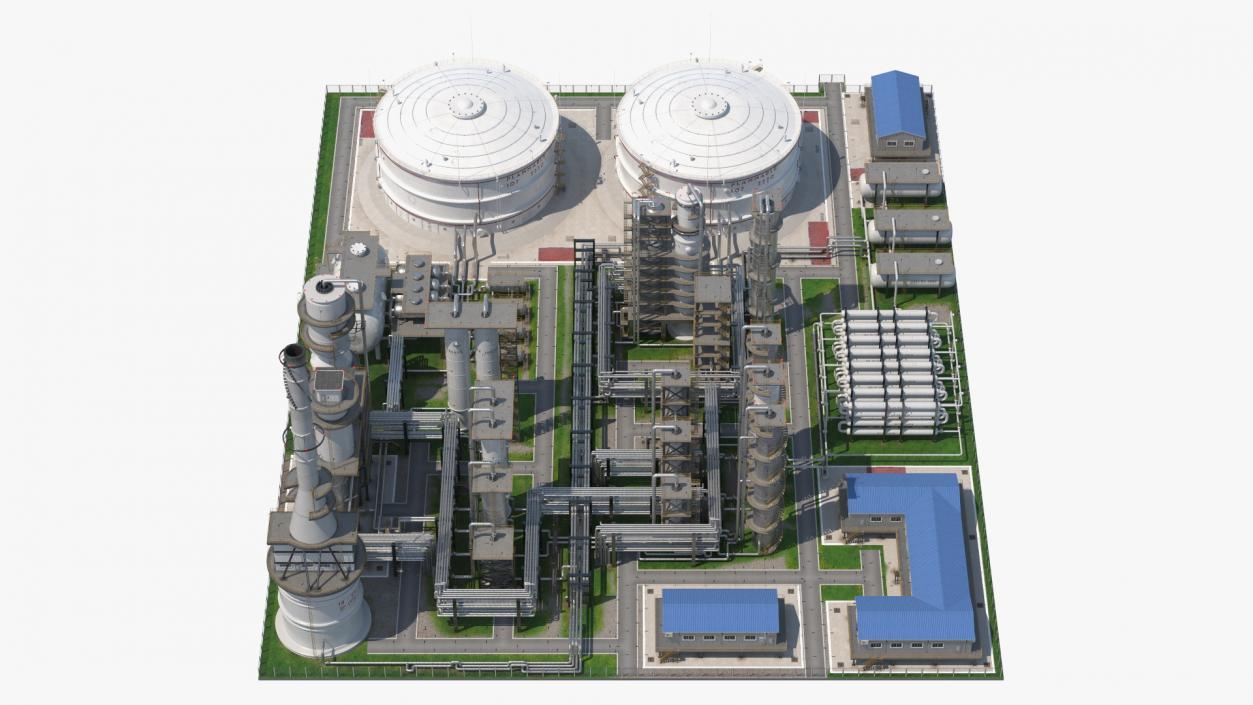 3D Oil Refining Facility