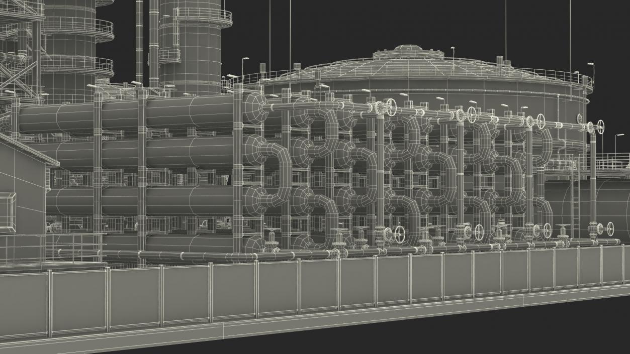 3D Oil Refining Facility