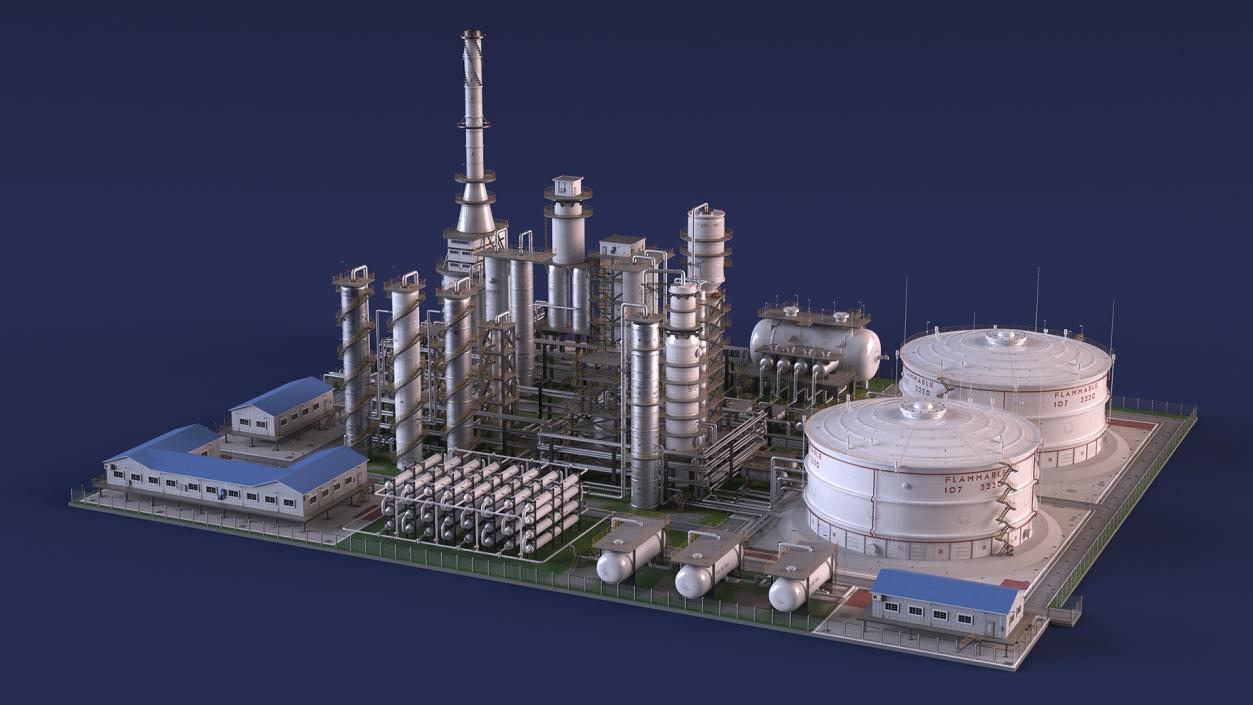 3D Oil Refining Facility