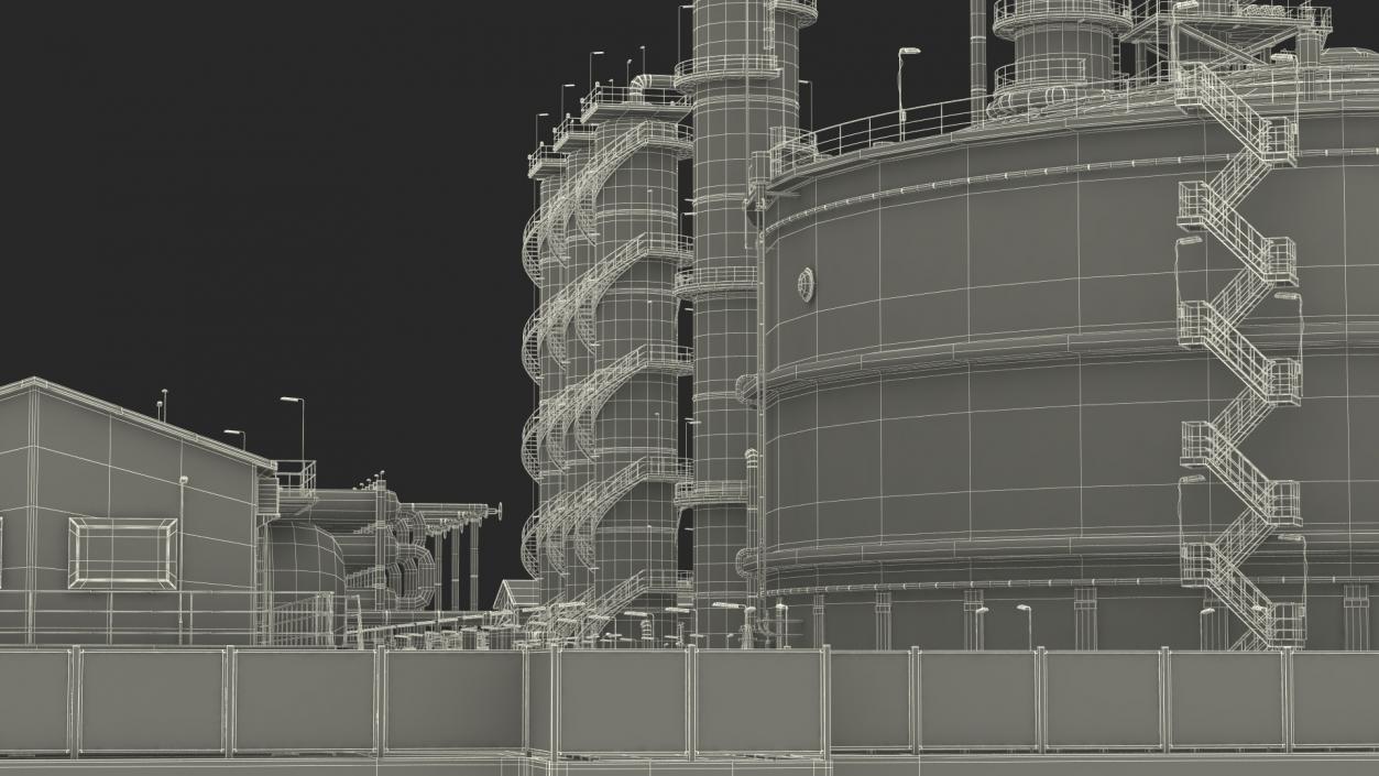 3D Oil Refining Facility