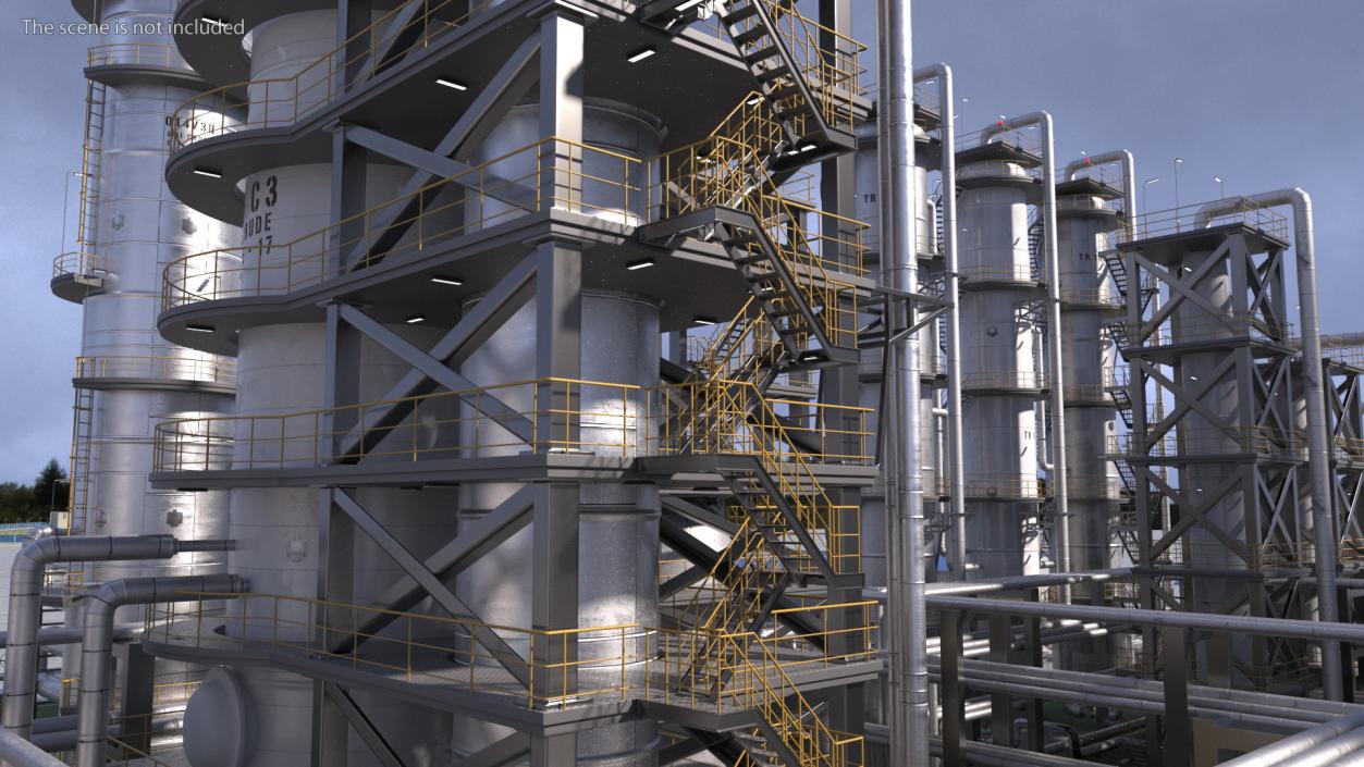 3D Oil Refining Facility