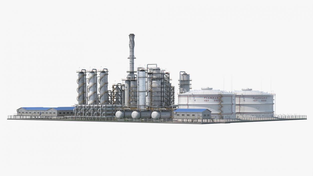 3D Oil Refining Facility