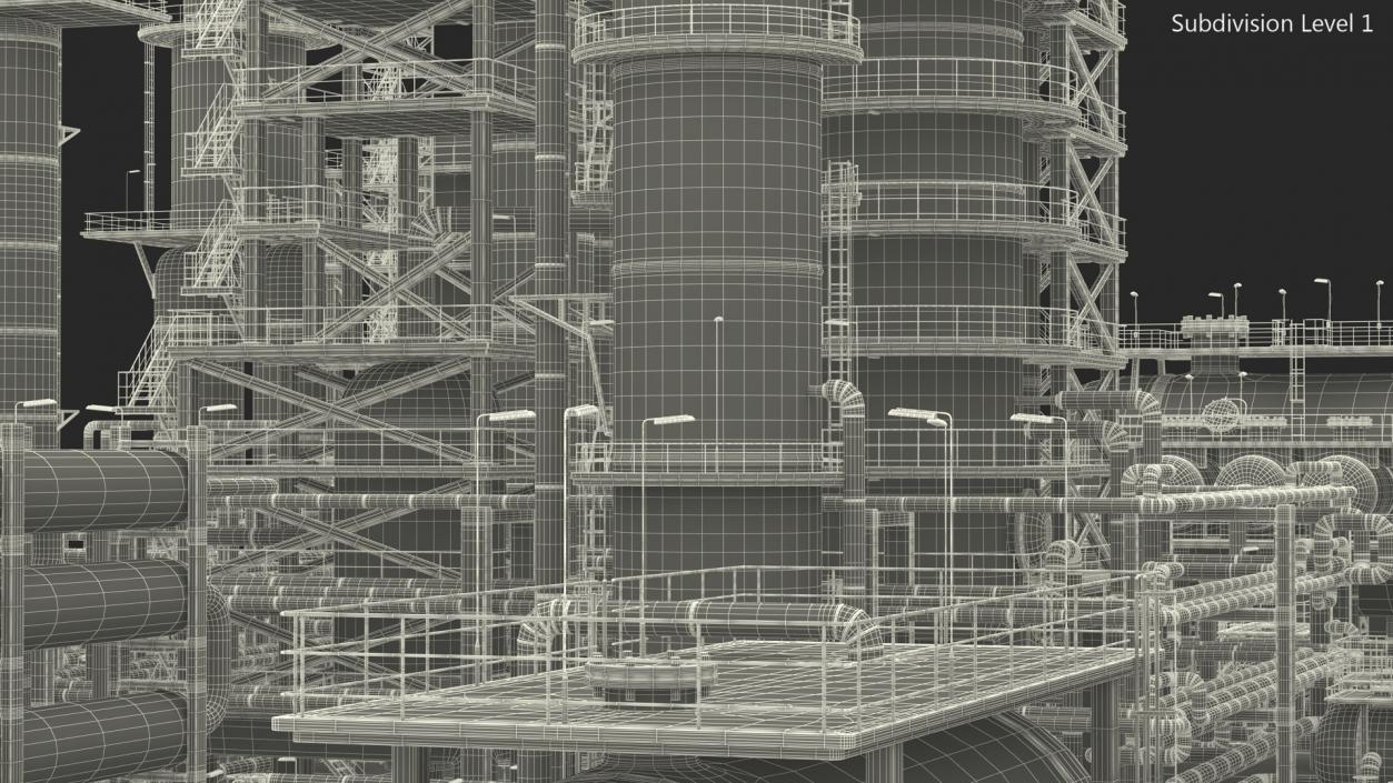 3D Oil Refining Facility