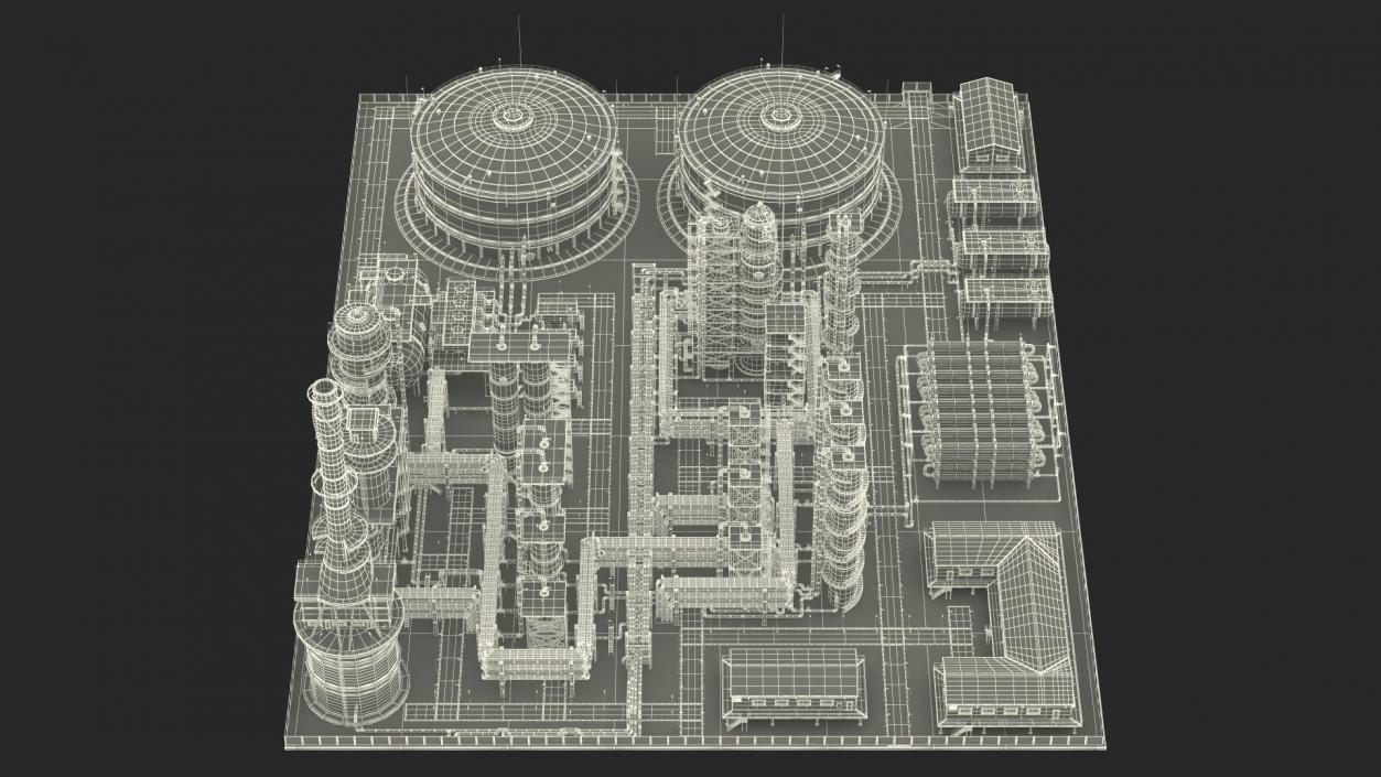 3D Oil Refining Facility