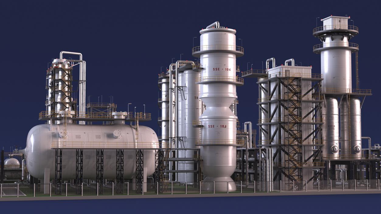 3D Oil Refining Facility