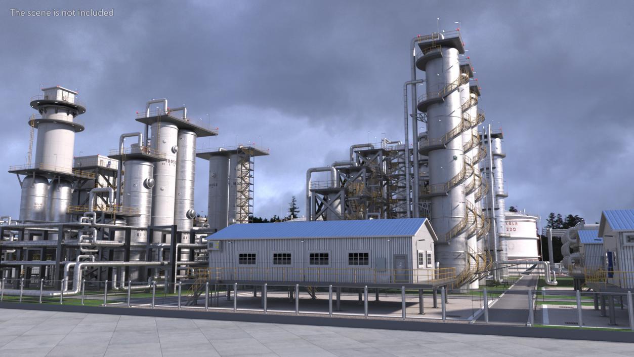 3D Oil Refining Facility