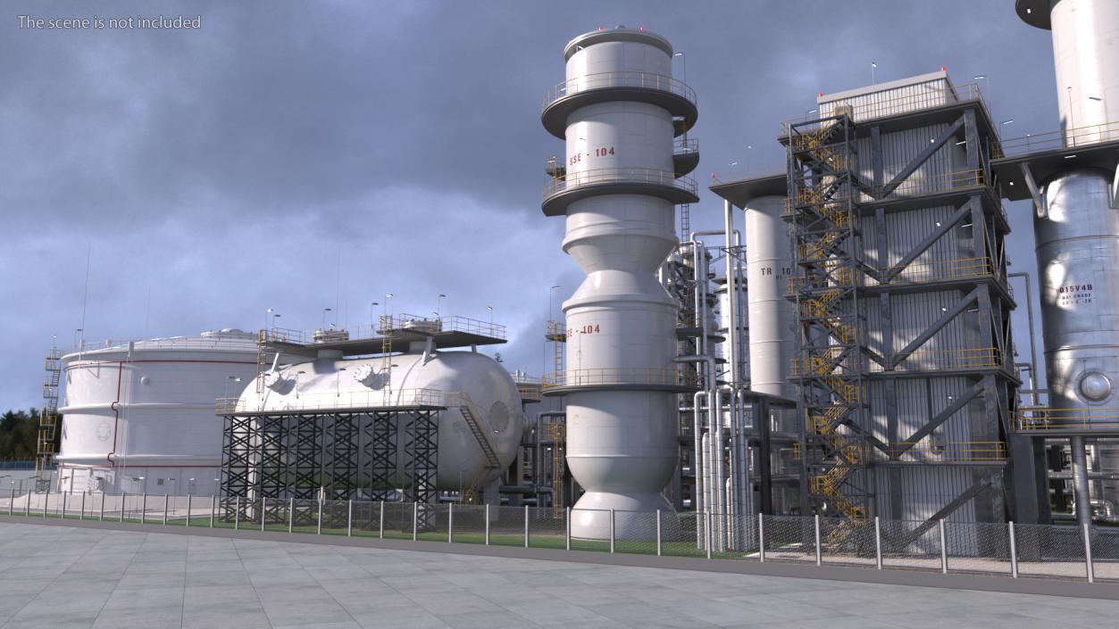 3D Oil Refining Facility