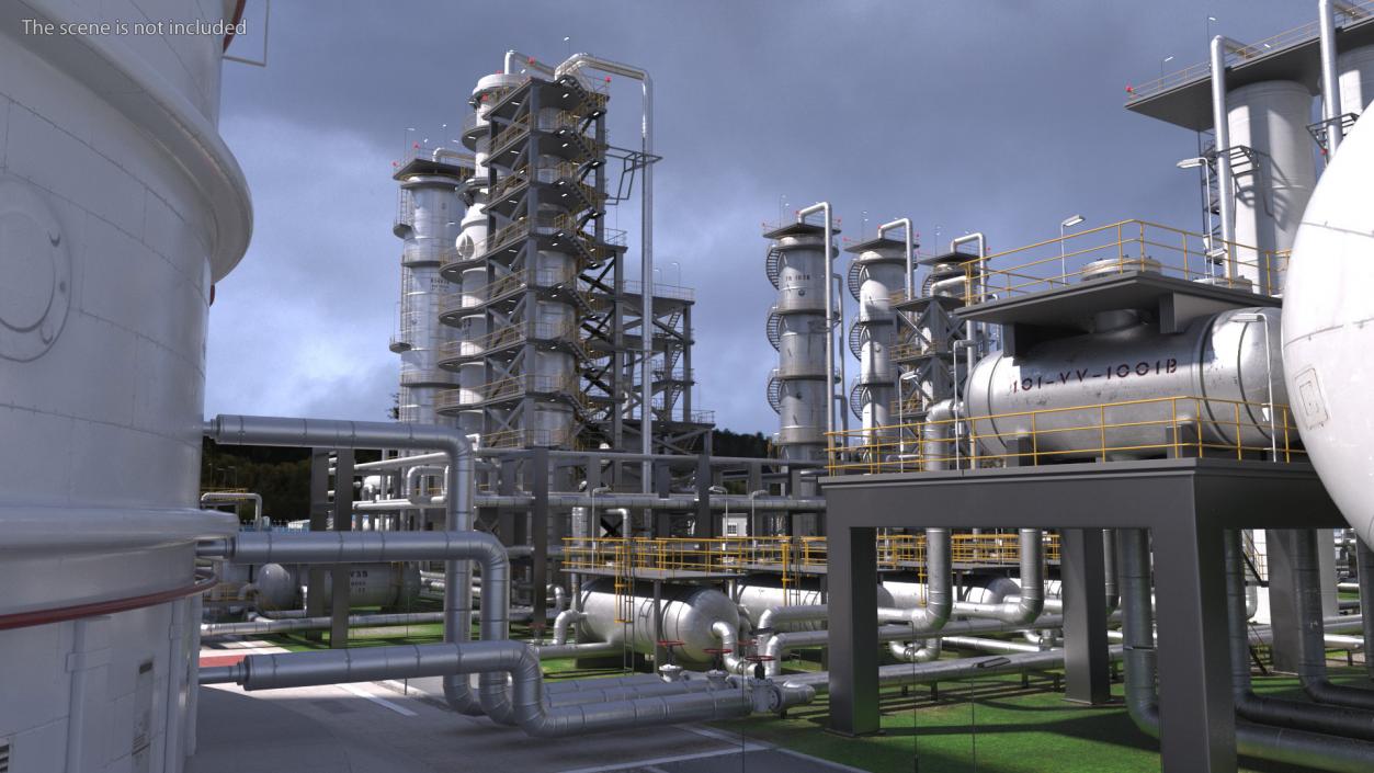 3D Oil Refining Facility