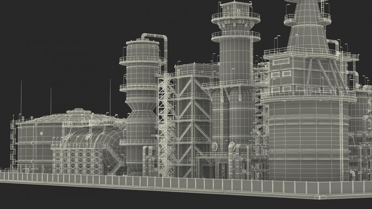 3D Oil Refining Facility