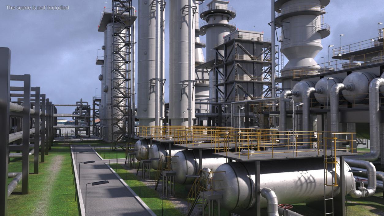 3D Oil Refining Facility