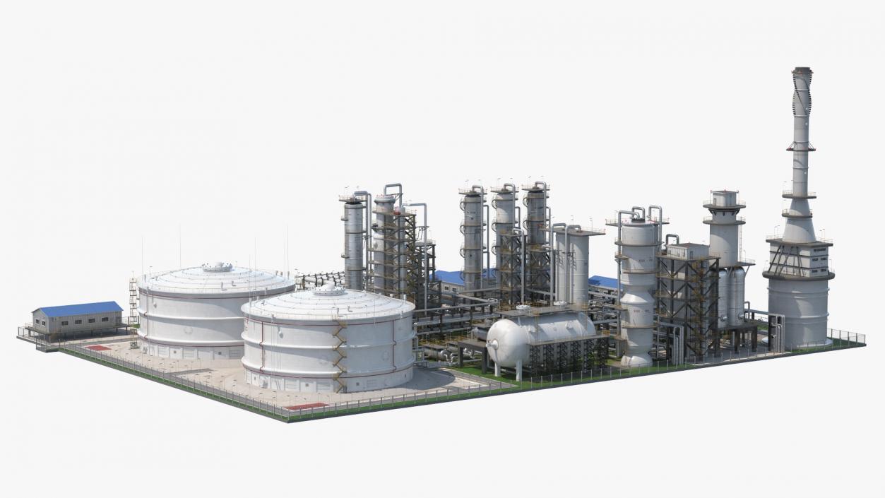 3D Oil Refining Facility