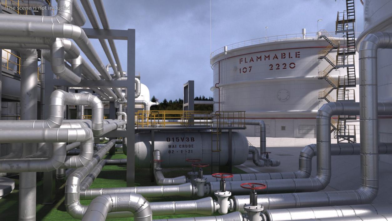 3D Oil Refining Facility