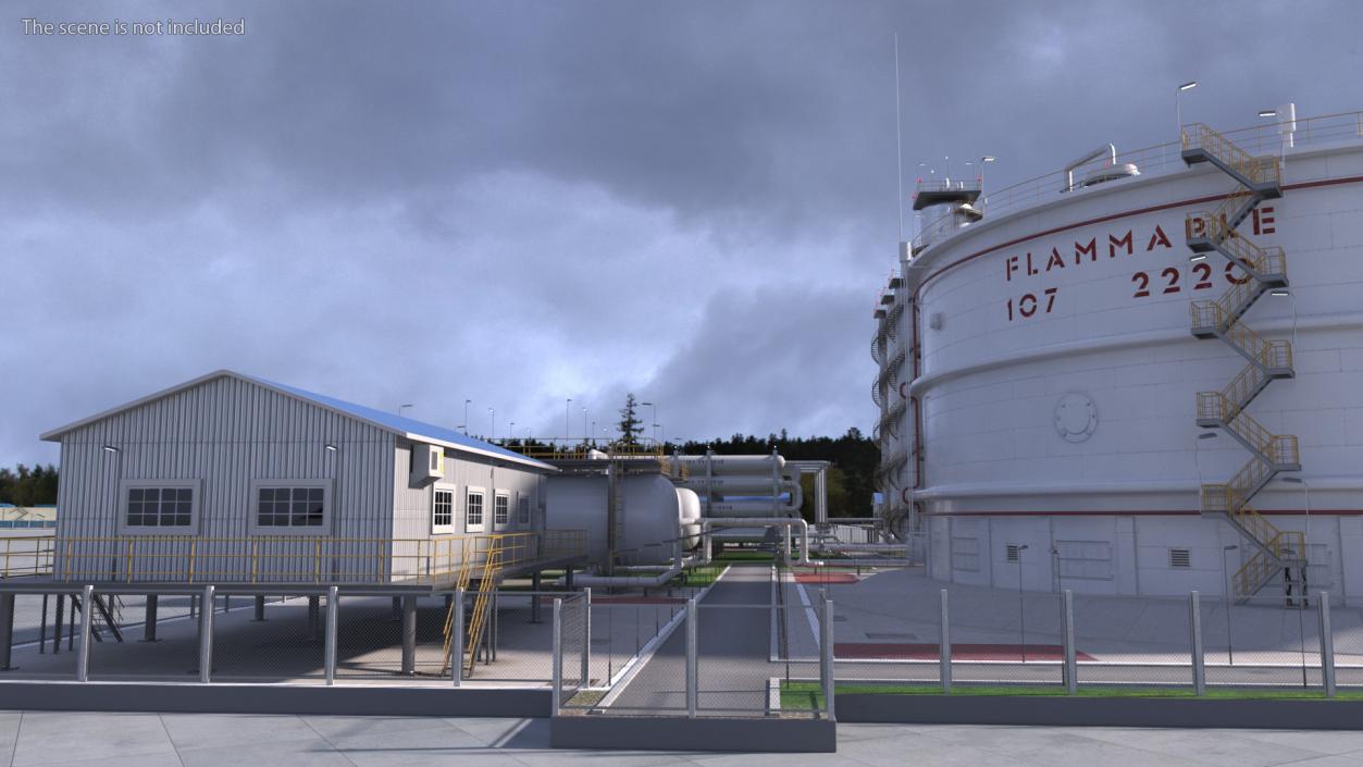 3D Oil Refining Facility