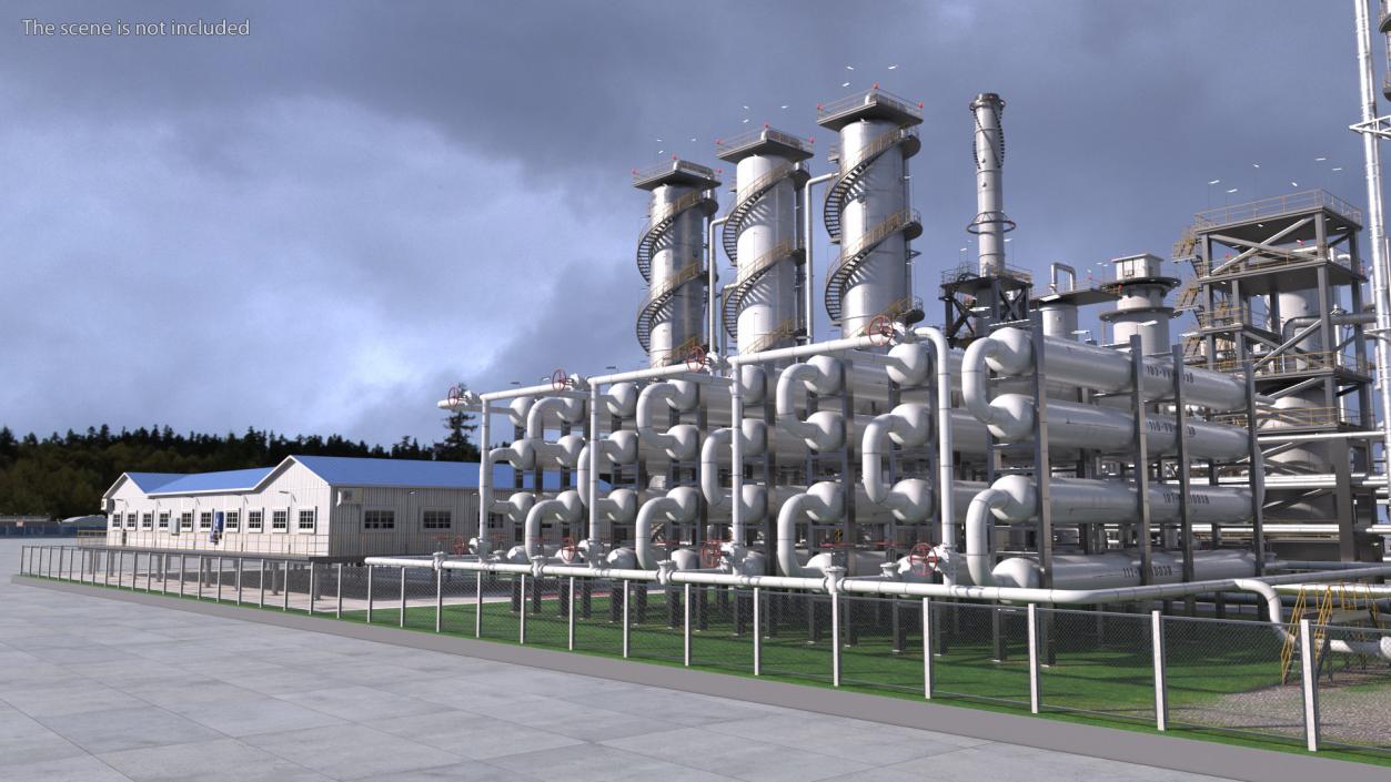 3D Oil Refining Facility