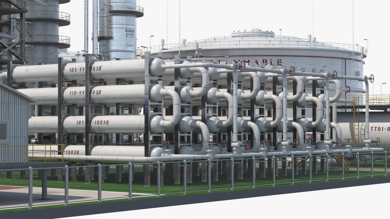 3D Oil Refining Facility