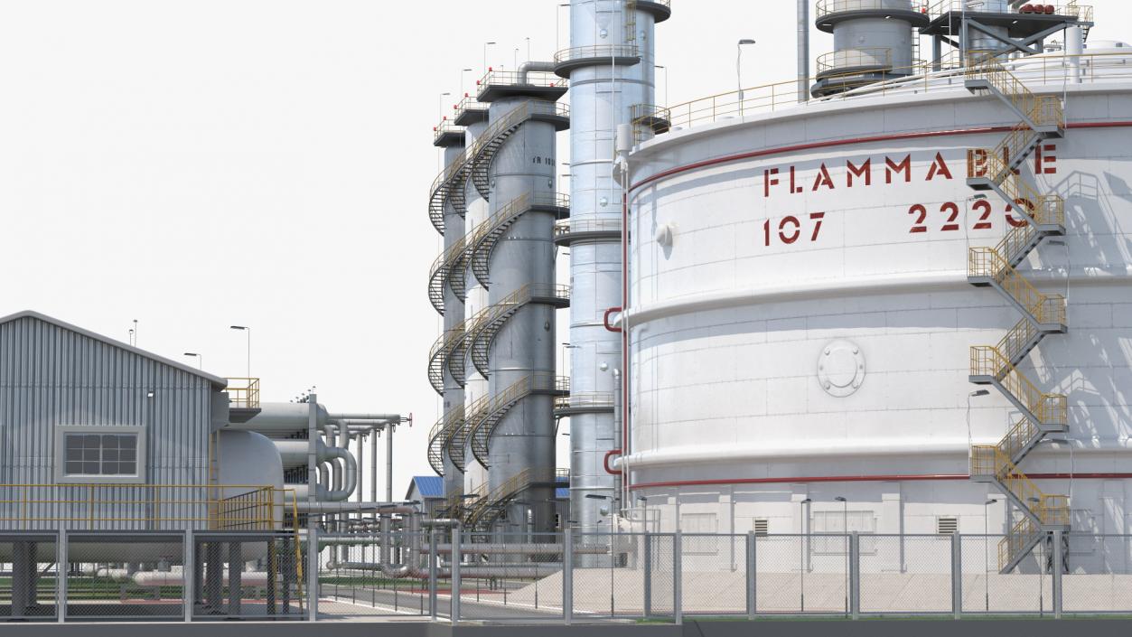 3D Oil Refining Facility