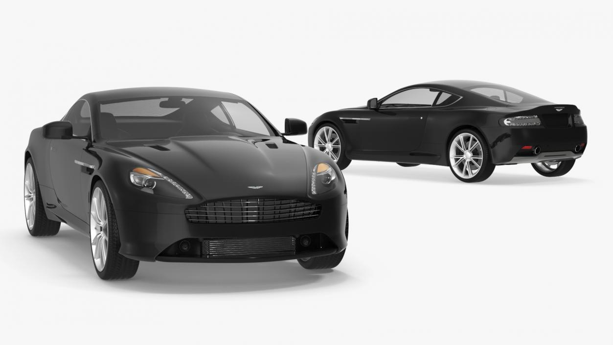 Aston Martin DB9 Simple Interior 3D