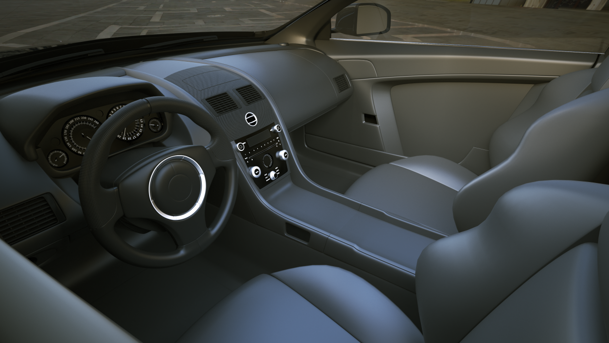 Aston Martin DB9 Simple Interior 3D