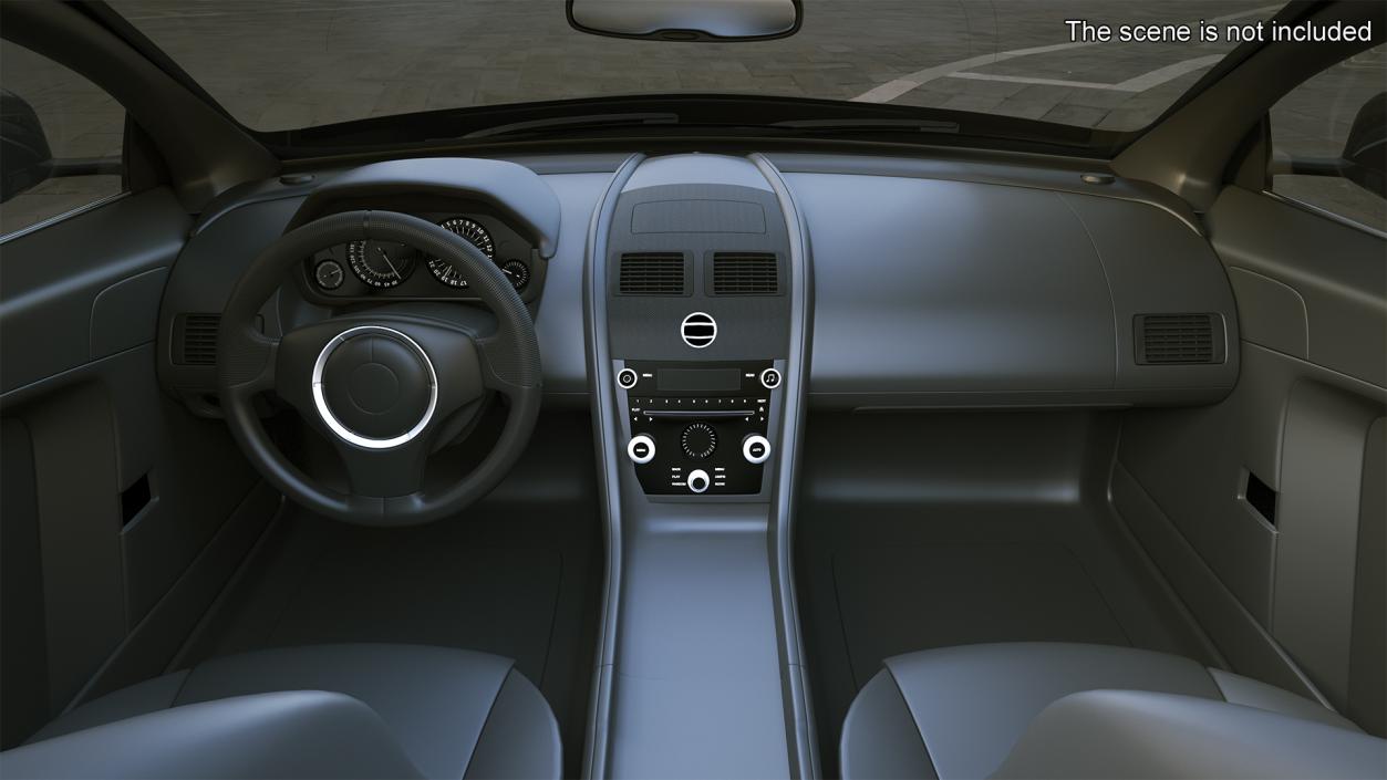 Aston Martin DB9 Simple Interior 3D